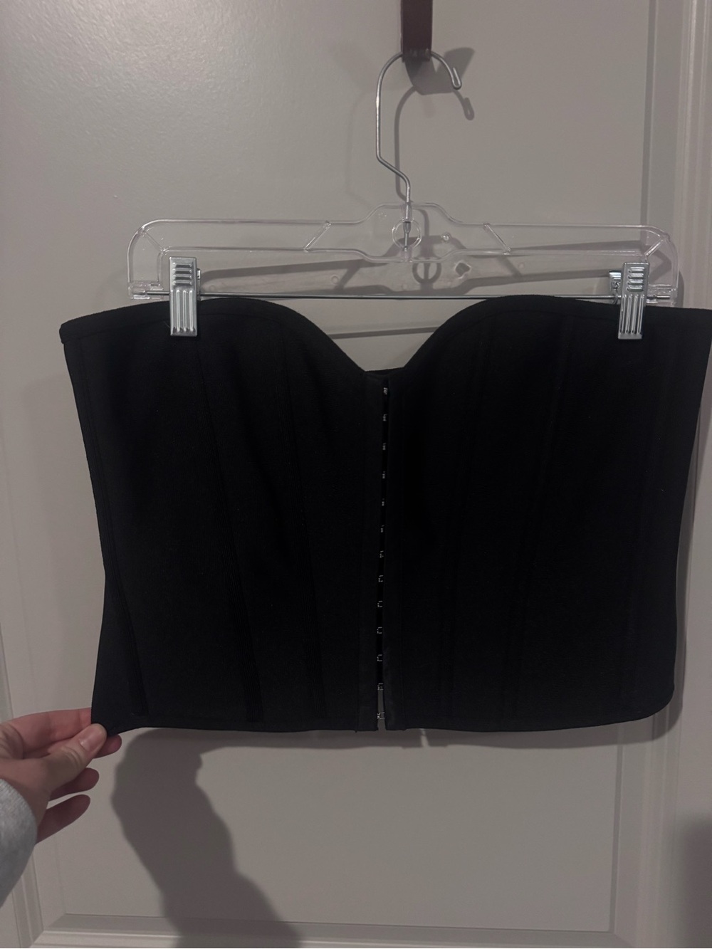 Princess Polly Black Strapless Corset Top